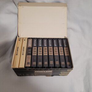 Box of 10 Maxell XL-II/XL-II-S Blank Cassette Tapes